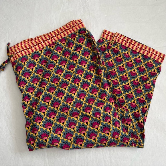 Sundance Pants - Sundance Leia Floral Cotton Drawstring Crop Pants